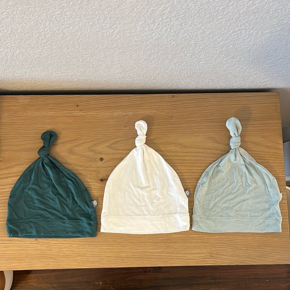 Kyte Baby Knotted Caps (3) - 6 M
